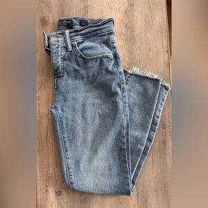 Lucky Brand Frayed Hem Blue Jeans